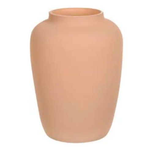 Vaso Vidro Flor Arte Bege 25cm
