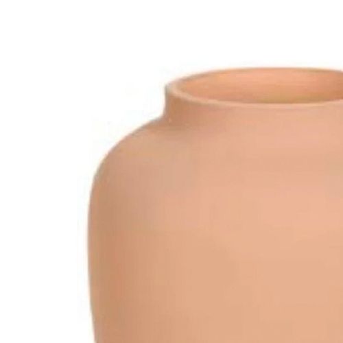 Vaso Vidro Flor Arte Bege 25cm