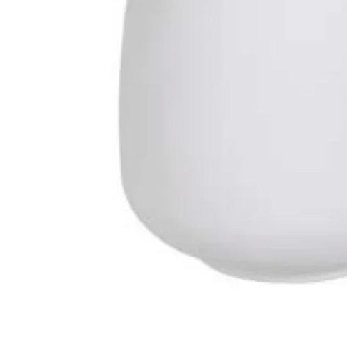 Vaso Vidro Flor Arte Branco 25cm