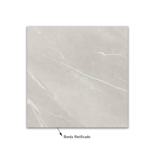 Cerâmica "A" 75x75 Pulpis Cinza Polido Retificado Megalume