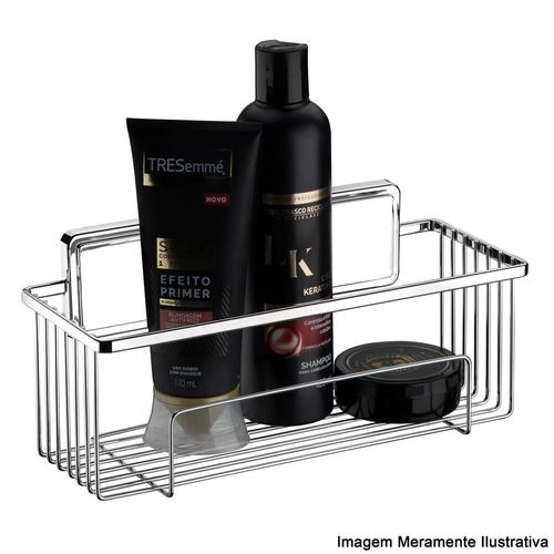 Suporte para Shampoo Future Com Adesivo Cromado