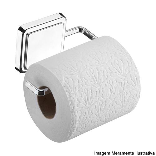 Suporte para Papel Higiênico Future com Adesivo Cromado