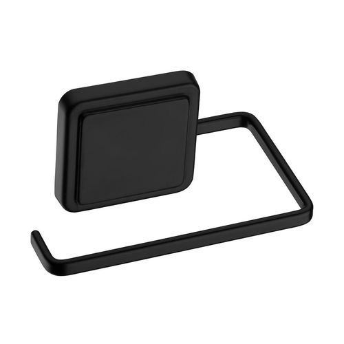 Suporte para Papel Higiênico Future com Adesivo Preto Cromado