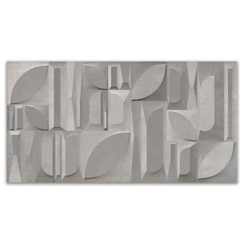 Cerâmica Acetinada Marmoceramica Boreal Gray "A" 39x75,5cm