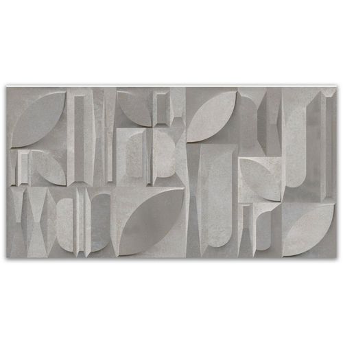 Cerâmica Acetinada Marmoceramica Boreal Gray "A" 39x75,5cm