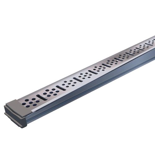 Ralo Linear Kit TopBox Saída Central Vertical Anodizado 3,5x100cm
