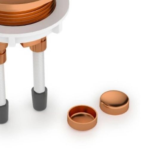 Botão de Acionamento 3/6L com Capa para Parafusos Rose Gold 3969110005100 Roca