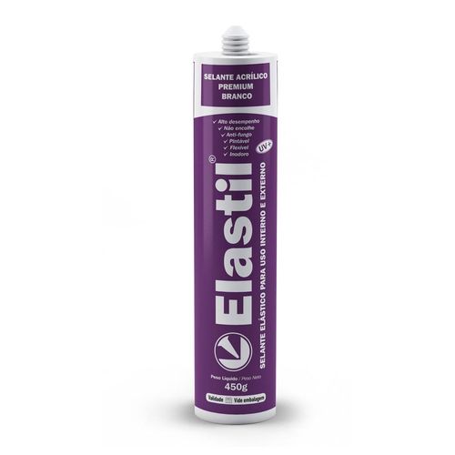 Vedante Acrílico Elastil Rejunte Branco 300ml
