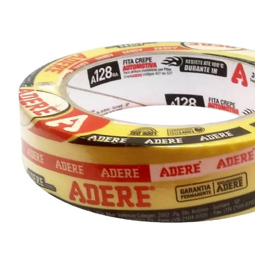 Fita Crepe Automotiva Adere Amarela Standard 24mmx40m