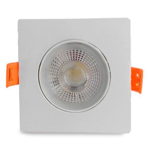 Spot de Embutir Easy Led 5w Decor Quadrado Branco Luz Branca 375LM Bivolt EL093056BC Llumm Bronzearte