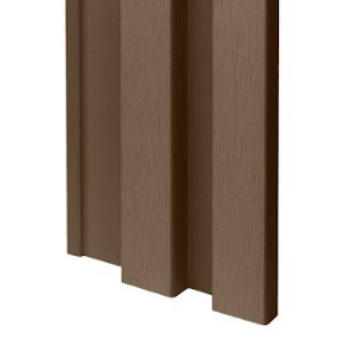 Painel Ripado Super WPC Ecovale Marrom RP1 1,5x10x285cm