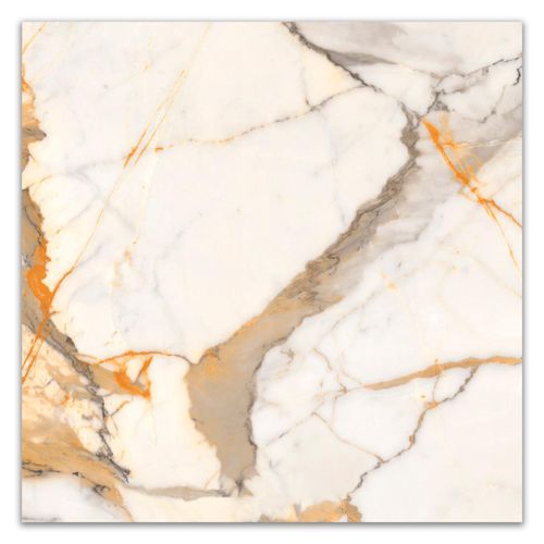 Cerâmica Polida Megalume Calacata Gold Retificado "A" 85x85cm