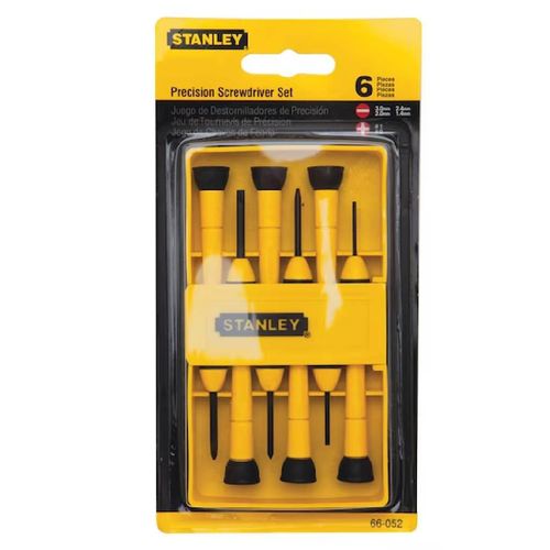Jogo de Chave de Fenda de Precisão Stanley 6 Peças