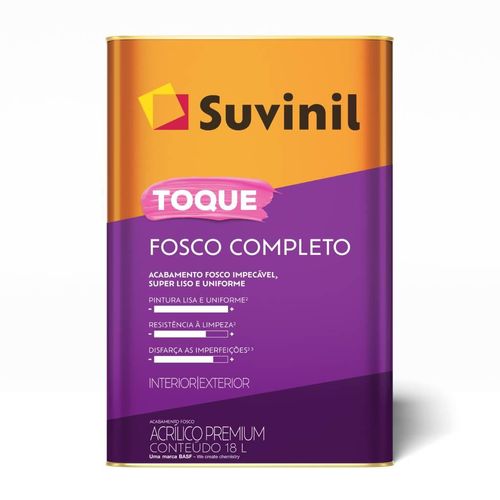 Tinta Acrílica 18L Toque Fosco Completo Algodão Egípcio 50841604 Suvinil