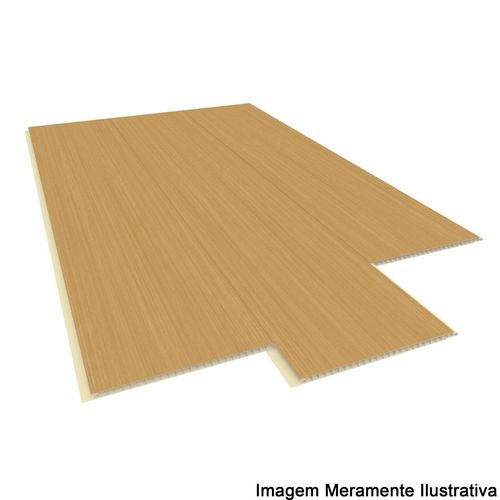 Revestimento Revid Plasbil Perfil Madeira Nobre Tauari Fosco 10x250mm