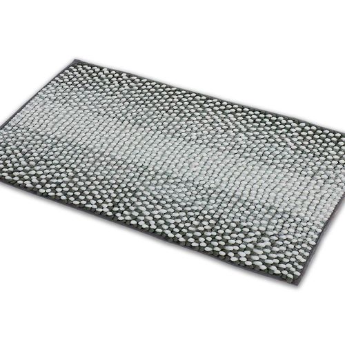 Tapete Para Banheiro 40x60cm Shaggy Degradê Cinza 05002634CNZUNI Niazitex