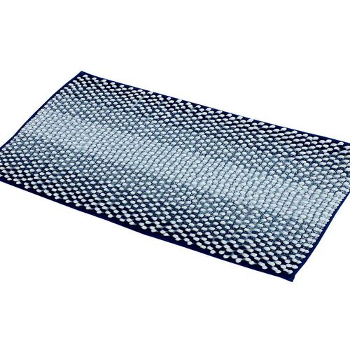 Tapete Para Banheiro 50x100cm Shaggy Degradê Azul 05002635AZLUNI Niazitex