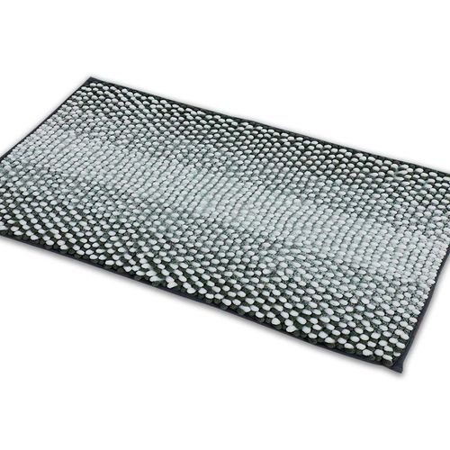 Tapete Para Banheiro 50x100cm Shaggy Degradê Chumbo 05002635CHUUNI Niazitex