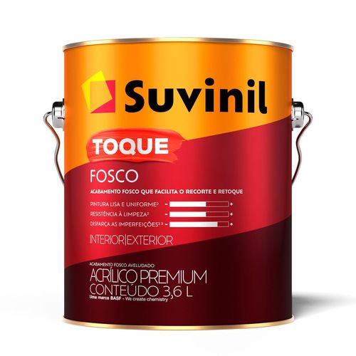 Tinta Acrílica 3,6L Toque Fosco Gelo 50839916 Suvinil