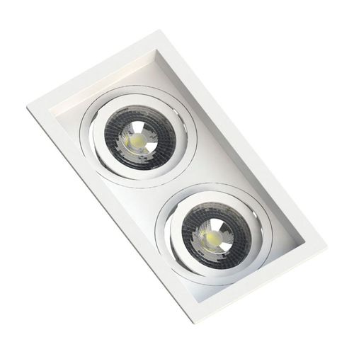 Spot de Embutir Duplo Par20 Recuado Branco SE-330.2902 Save Energy