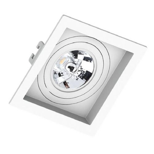 Spot de Embutir Ar70 Quadrado Recuado Branco SE-330.1048 Save Energy
