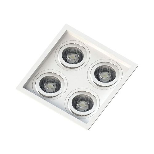 Spot de Embutir Quadruplo Par20 Recuado Branco SE-330.2904 Save Energy