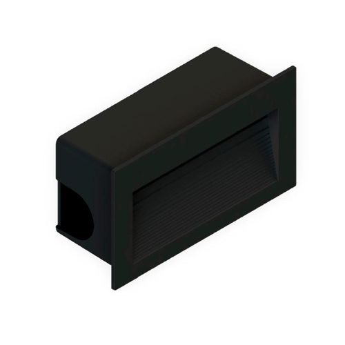 Balizador de Embutir Save Energy 3W Luz Amarela 55lm Preto SE-355.1507