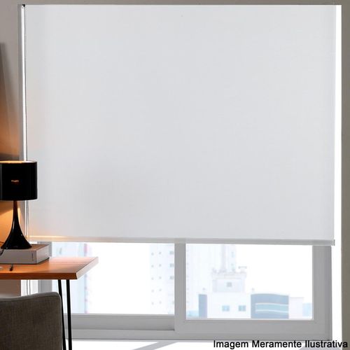 Persiana em Rolo Bella Janela Blackout Branco 1,60x1,60m