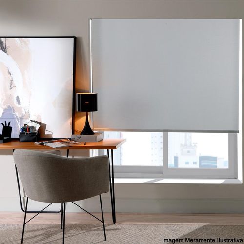 Persiana em Rolo Bella Janela Blackout Cinza 1,80x1,60m