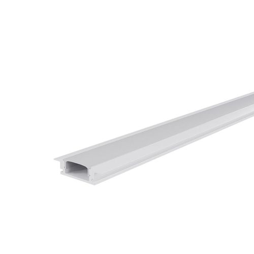Perfil de Embutir Luminatti para Fita Led 2M Largura 1,2cm Light Nano Branco