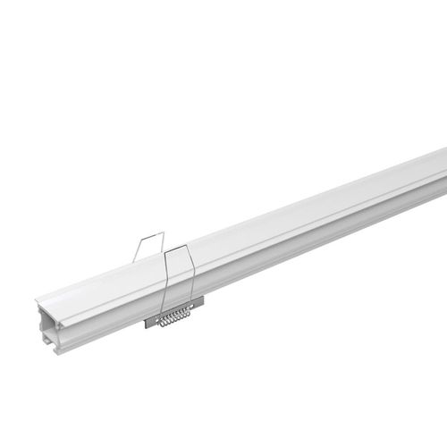 Perfil de Embutir Luminatti para Fita Led 1M Largura 1,2cm Light Branco