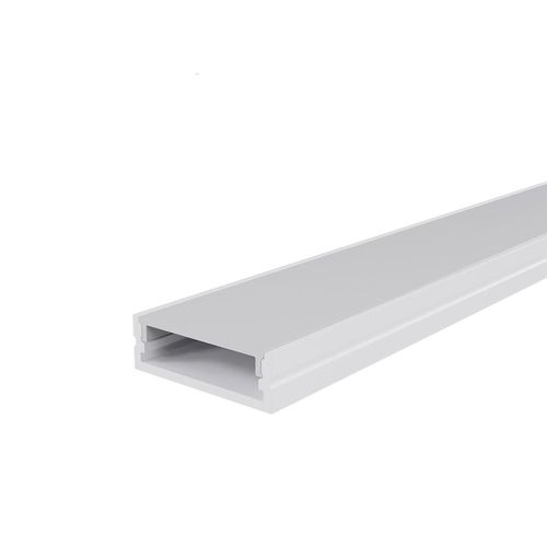 Perfil de Sobrepor Luminatti Largo para Fita Led 2M Largura 2,5cm Light Nano Branco