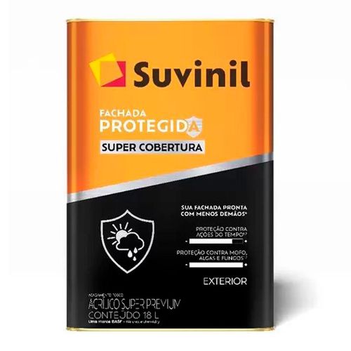 Tinta Acrílica 18L Fachada Protegida Super Cobertura  Branco Neve 50842050 Suvinil
