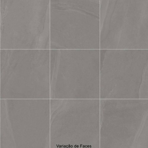 Porcelanato "A" 90x90 Khali Grafite Acetinado 8058428 Eliane