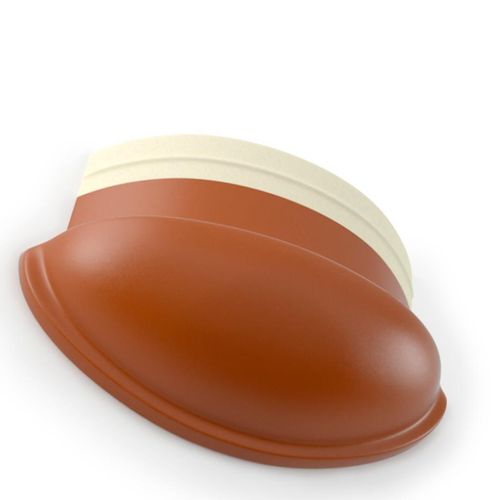 Terminal Cumeeira de Porcelana Perkus Caramelo 947