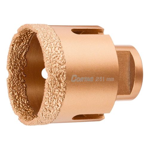 Serra Copo Diamantada Cortag para Esmerilhadeira 51mm Rosca M14