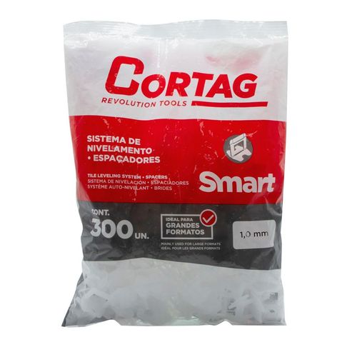 Espaçador Nivelador 1,0mm Cortag Smart com 300 Peças