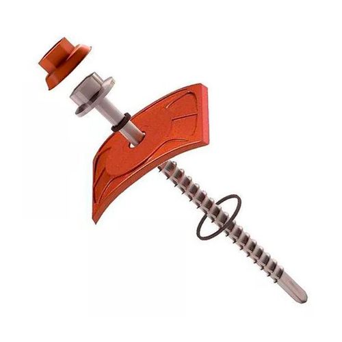 Kit Fixação para Telha Pvc Colonial Terracota Fibrarte com 10 unidades