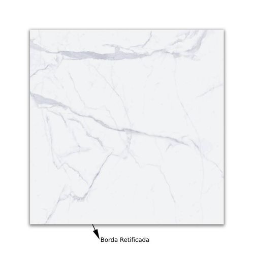 Porcelanato Acetinado Carrara Gioia Retificado "A" 71x71cm