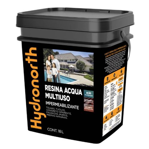 Resina Fosca Multiuso Hydronorth Acqua Incolor 18L