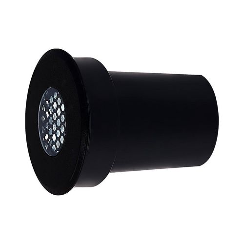 Embutido de Solo Led 3w Flat Preto com Grade Anti Ofuscante Luz Amarela Ip67 LM2529 Luminatti