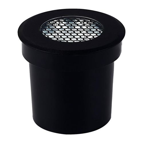 Embutido de Solo Led 6w Flat Preto com Grade Anti Ofuscante Luz Amarela Ip67 LM2530 Luminatti