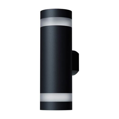 Arandela de Led Luminatti Vitro Tube Luz Amarela Ip65 Preta LM2230 18W