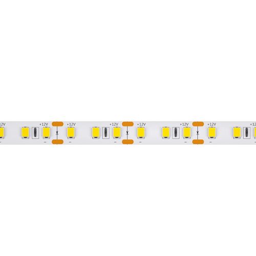 Fita de Led Luminatti 120 Leds/m Luz Amarela 2700K 5M 12V 11w/m Ip20 Irc 80 55W