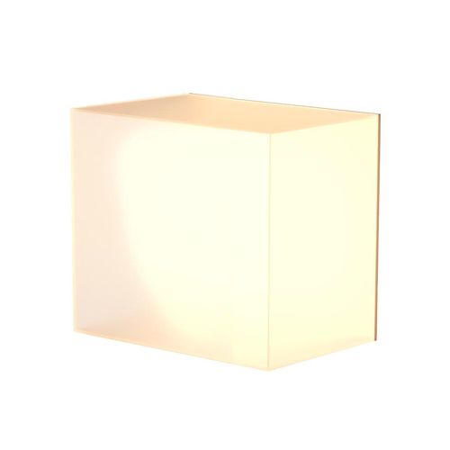 Arandela de Led Luminatti Quadrada Vision Luz Amarela Ip65 LM2847 5W