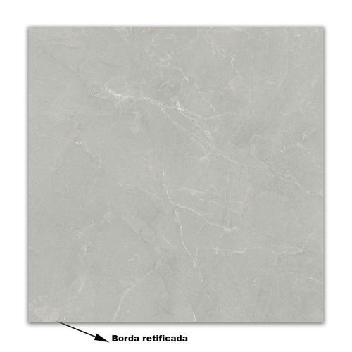 Porcelanato Polido Delta Granada Light Gray "A" 84x84cm Retificado