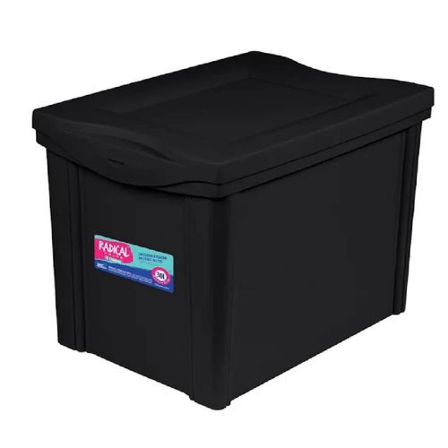 Organizador Plástico Ordene Preto 30L