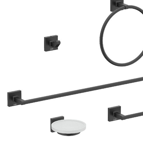 Kit Acessórios 5 Peças Celite UP Preto Matte