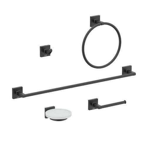 Kit Acessórios 5 Peças Celite UP Preto Matte