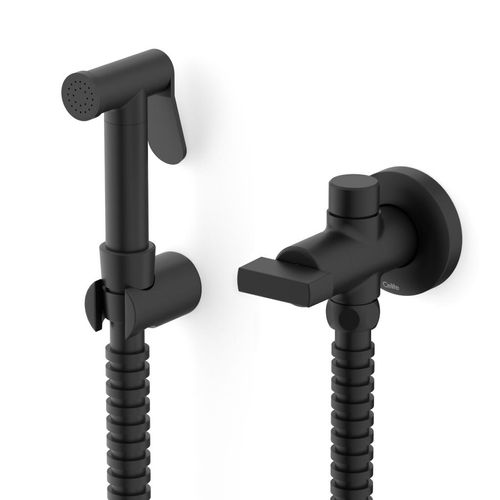 Ducha Higiênica com Derivador Celite Flow Preto Matte